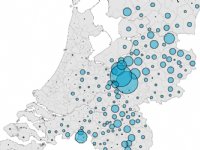 Nederland kalverland in vogelvlucht